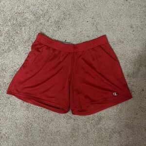 champion size M red shorts